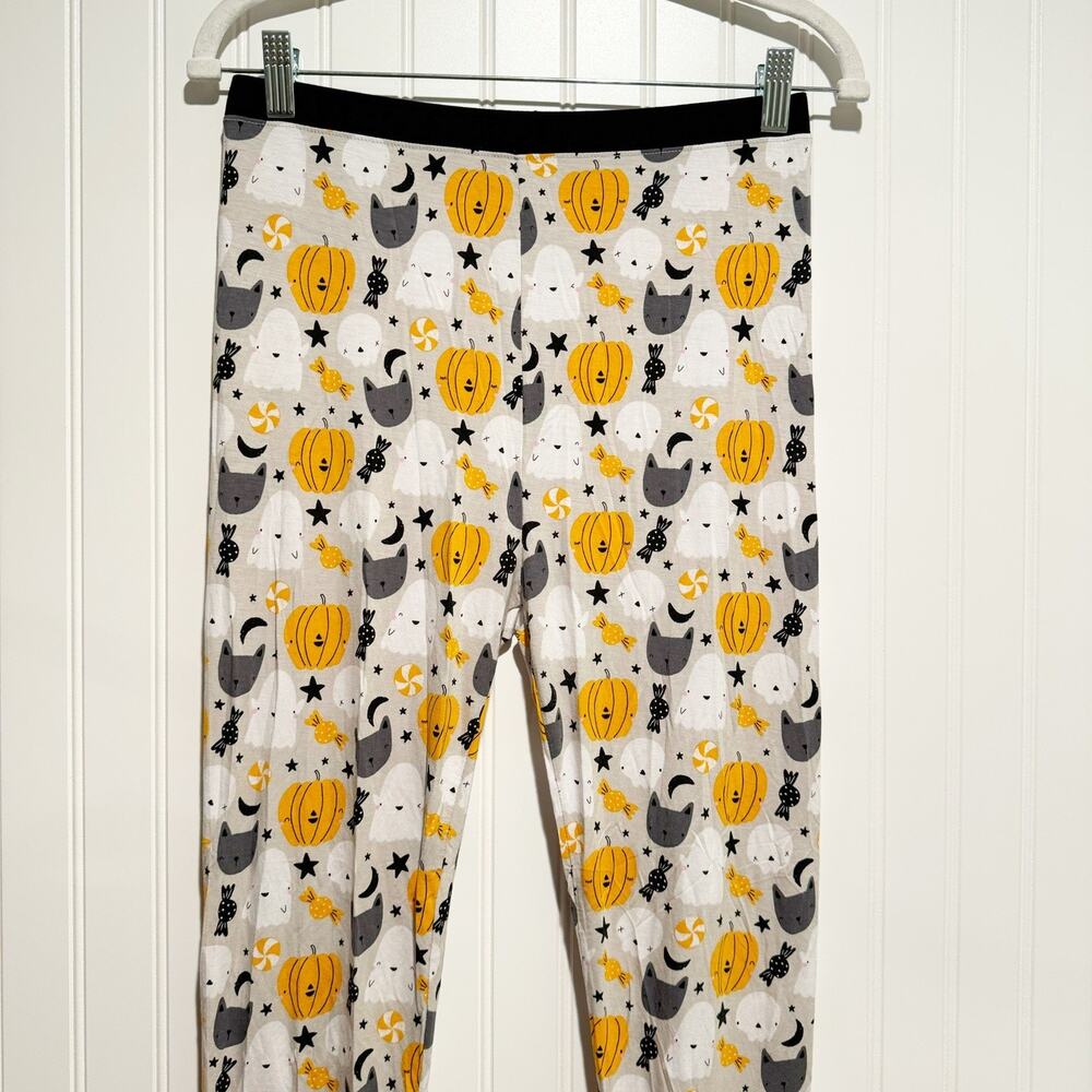 Little Sleepies Boo Crew Halloween Pajama Set Cats Pumpkins Girls Size 16 - Picture 7 of 9